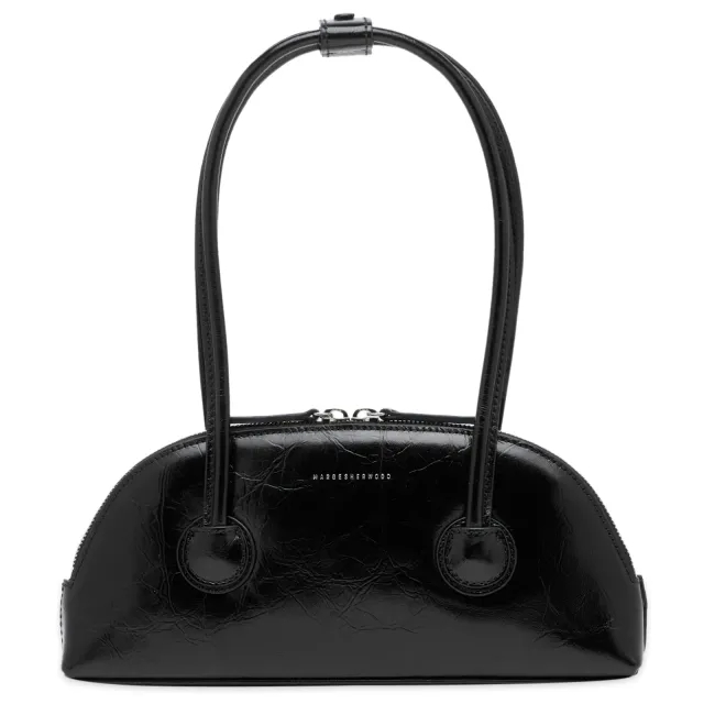 MARGE SHERWOOD Women's Bessette Shoulder Bag Black Crinkle