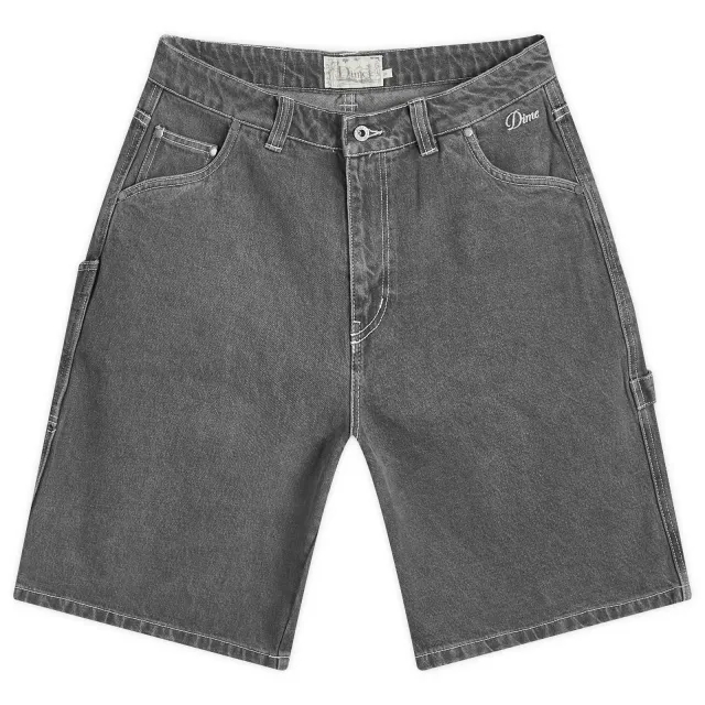 Dime Men's Classic Denim Shorts Faded Black