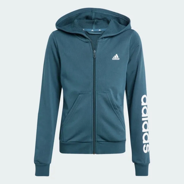 adidas Essentials Linear Logo Full-Zip Hoodie