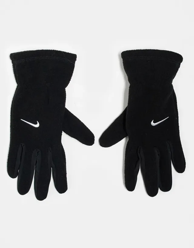 Women's Nike Therma-Fit Fleece Glove in Black/White