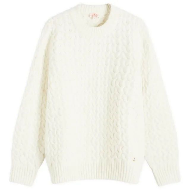 Armor-Lux Men's Cable Knit Jumper Nautral