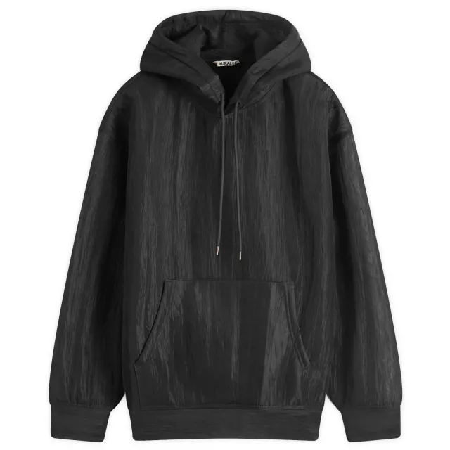 Auralee Women's Elastic Sheer Nylon Parka Black