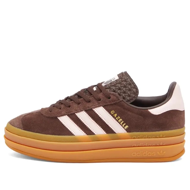 Adidas Originals Gazelle Bold Trainers In Brown And Pink
