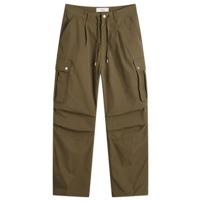 DUNST Women's Semi-Wide Cargo Pants Khaki