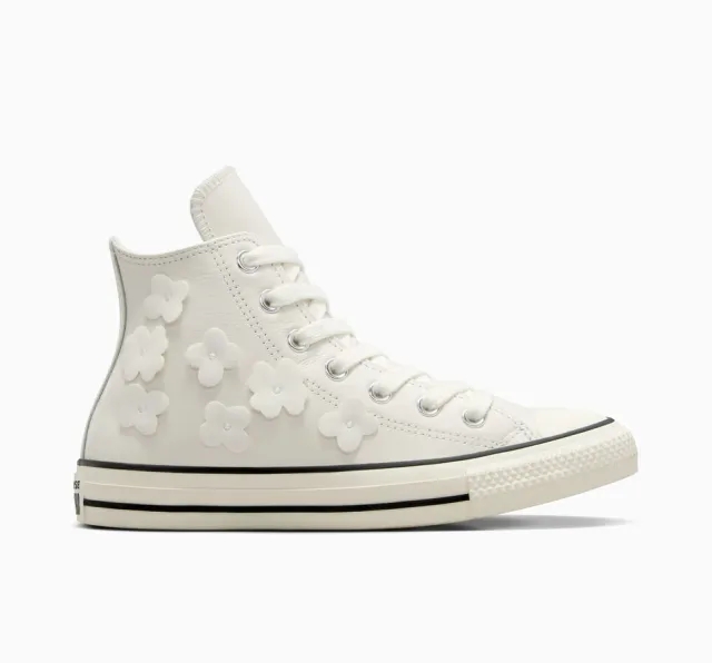 Converse Chuck Taylor All Star Leather 3D Flowers - White