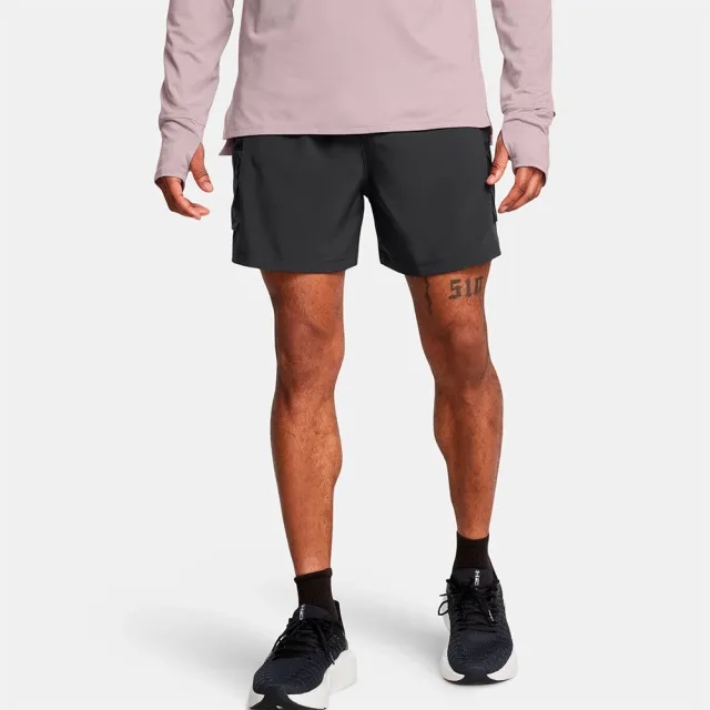 Men's  Under Armour  Launch Trail 5 Shorts Anthracite / Anthracite / Reflective M