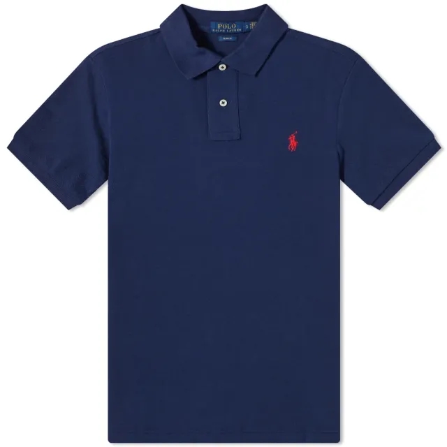 Polo Ralph Lauren  POLO AJUSTE SLIM FIT EN COTON BASIC MESH  men's Polo shirt in Marine