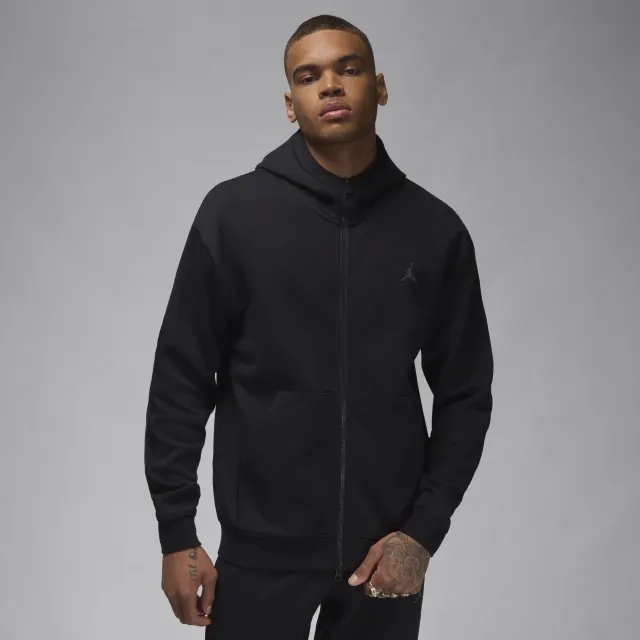 Nike Jordan Sport Hoop Fleece Men's Dri-FIT Full-Zip Hoodie - Black - Cotton/Polyester