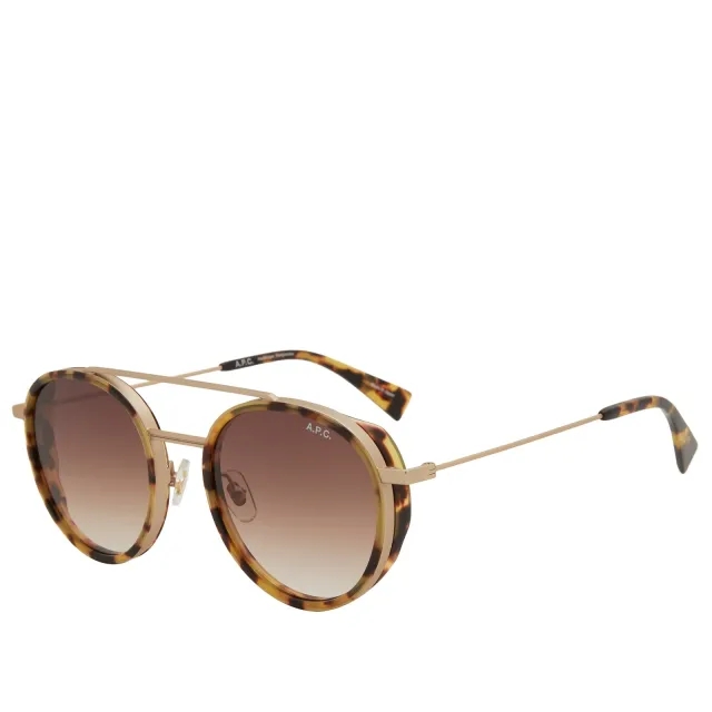 A.P.C. Men's Nico Sunglasses Hazelnut