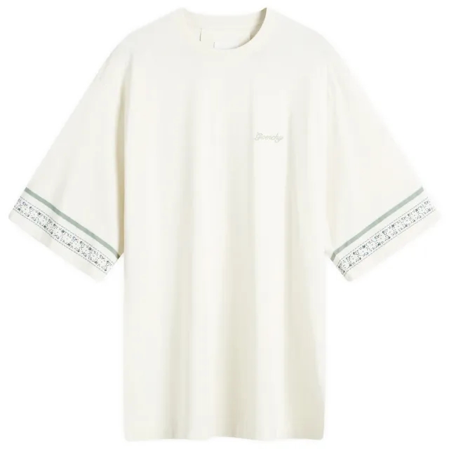 Givenchy Men's Flower Sleeve T-Shirt Ivory