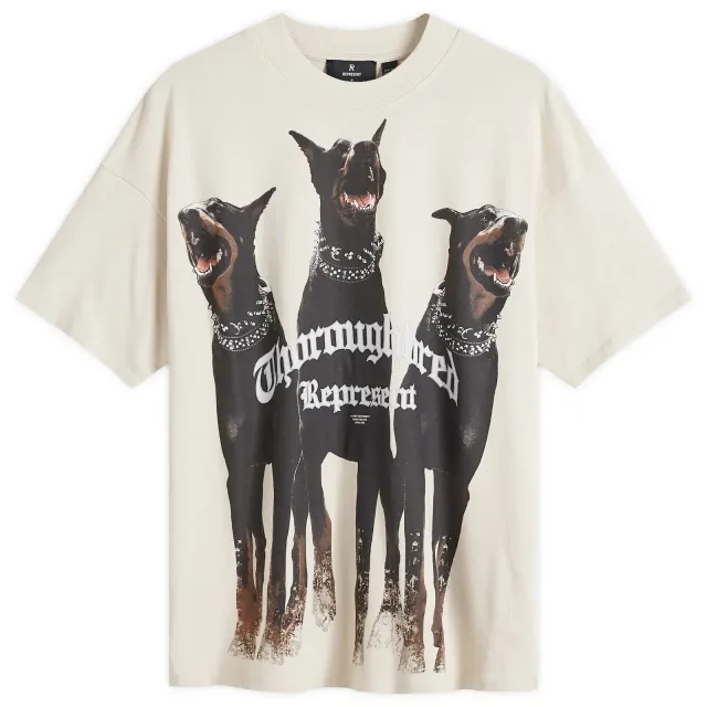 Represent Thoroughbred Tee Men Shortsleeves Beige