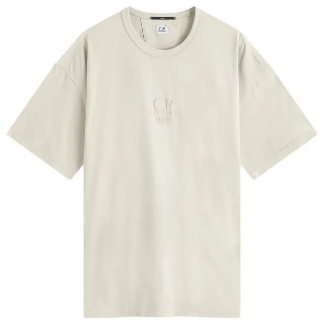 C.P. Company Men's 20/1 Logo T-Shirt Vintage Khaki