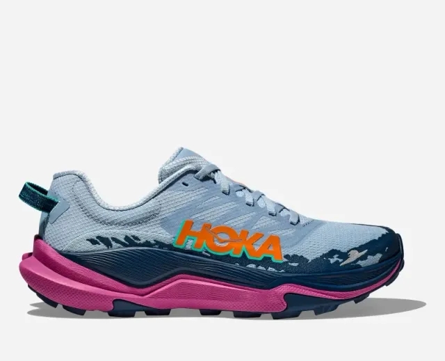 Hoka One One HOKA Women's Torrent 4 Trail Shoes in Drizzle/Fuchsia