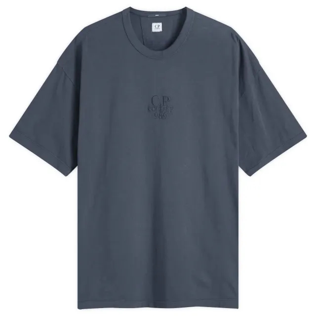 C.P. Company Men's 20/1 Logo T-Shirt Black Sand