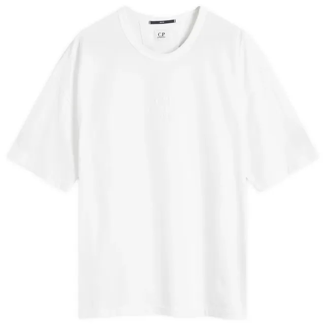 C.P. Company Men's 20/1 Logo T-Shirt Gauze White