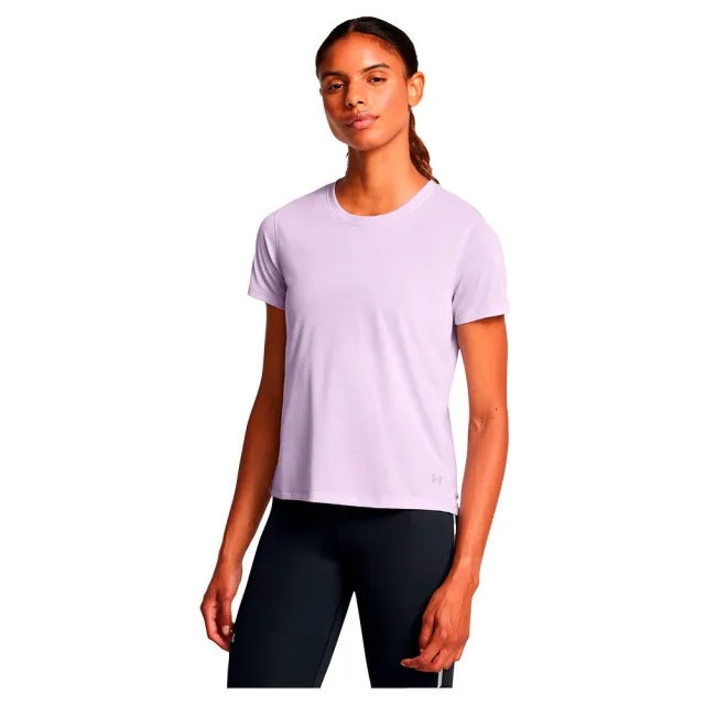 Women's  Under Armour  Launch Short Sleeve Salt Purple / Reflective L