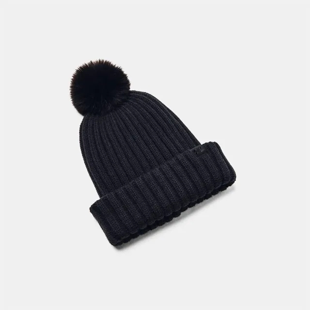 Women's  Under Armour  Halftime Pom Beanie Black / Black / Black OSFM