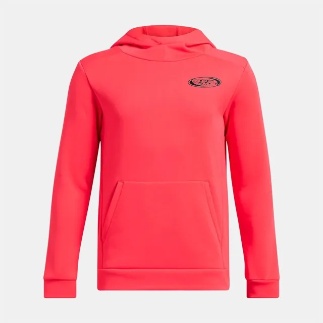 Under Armour Boys' Armour Fleece® Club Glitch Hoodie Racer Red / Black YXL (63 - 67 in)