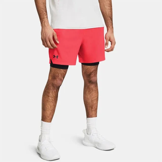 Men's  Under Armour  Vanish Woven 2-in-1 Shorts Racer Red / Black / Black M