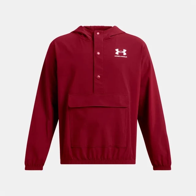 Boys'  Under Armour  Icon Woven Anorak Cardinal / White YXL (63 - 67 in)