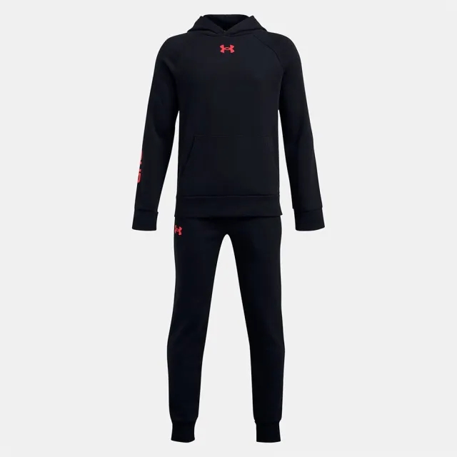 Boys'  Under Armour  Rival Fleece Suit Black / Racer Red / Racer Red YMD (54 - 59 in)