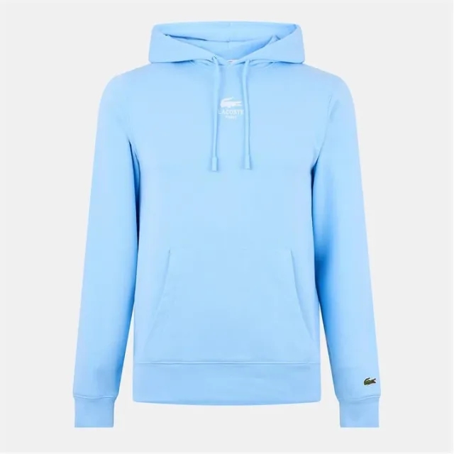 Lacoste Print Hoodie - Pale Blue