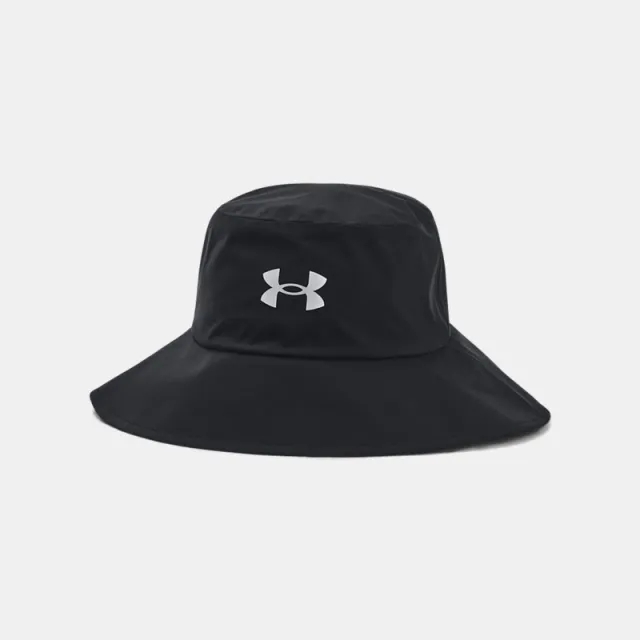 Unisex  Under Armour  Driver Rain Bucket Hat Black / Metallic Silver M/L