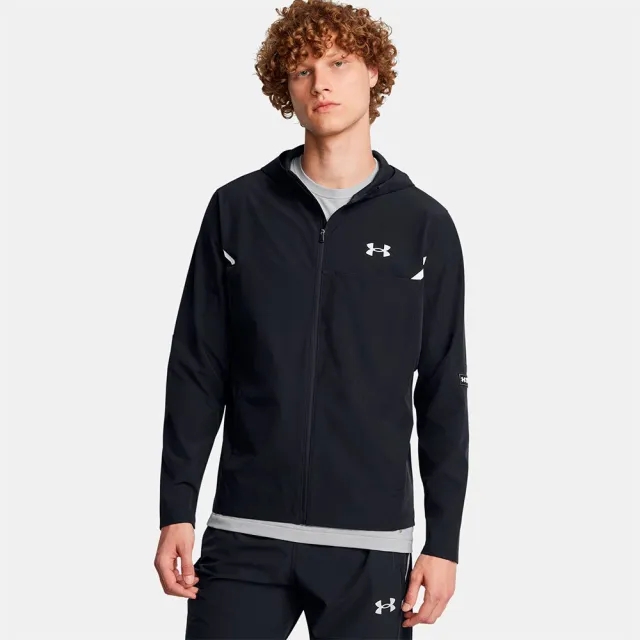 Men's  Under Armour  Vanish Woven Utility Jacket Black / Black / Reflective XXL