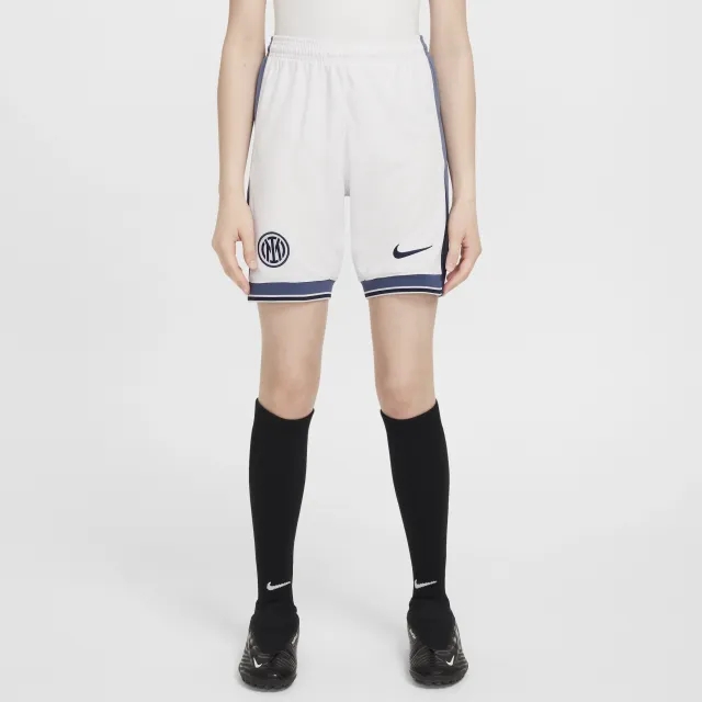 Inter Milan 2024/25 Stadium Away Older Kids' Nike Dri-FIT Football Replica Shorts - White - Polyester