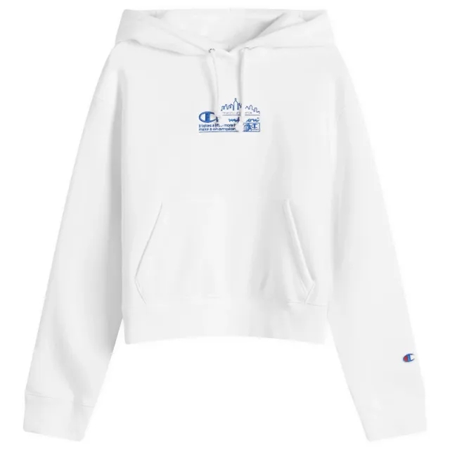 Champion Women's x Guizio Hooded Sweatshirt White