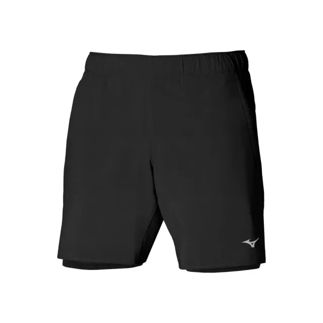 Mizuno Core 7.5 2in1 Running Shorts Men - Black