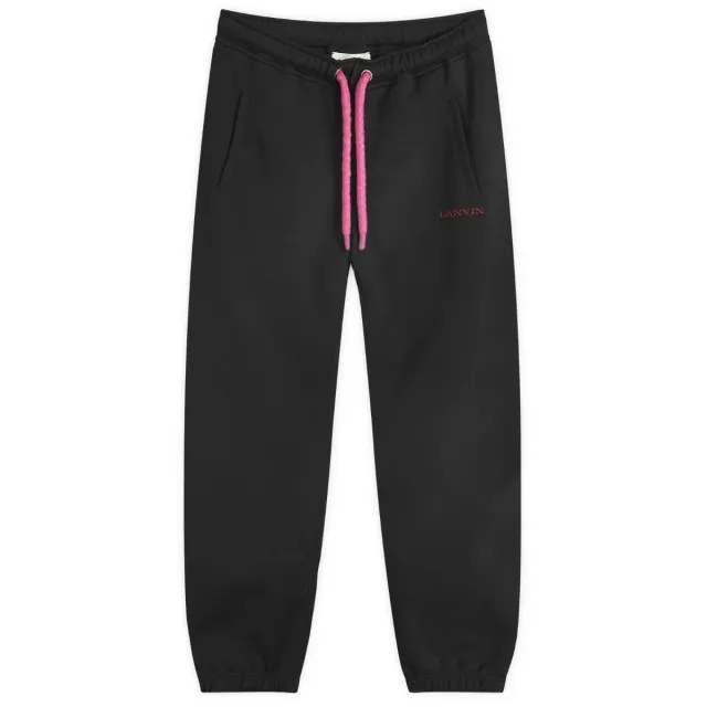 Lanvin Men's Tubular Curb Sweat Pants Black