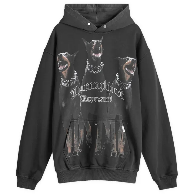 Represent Men's Thoroughbred Hoodie Vintage Black
