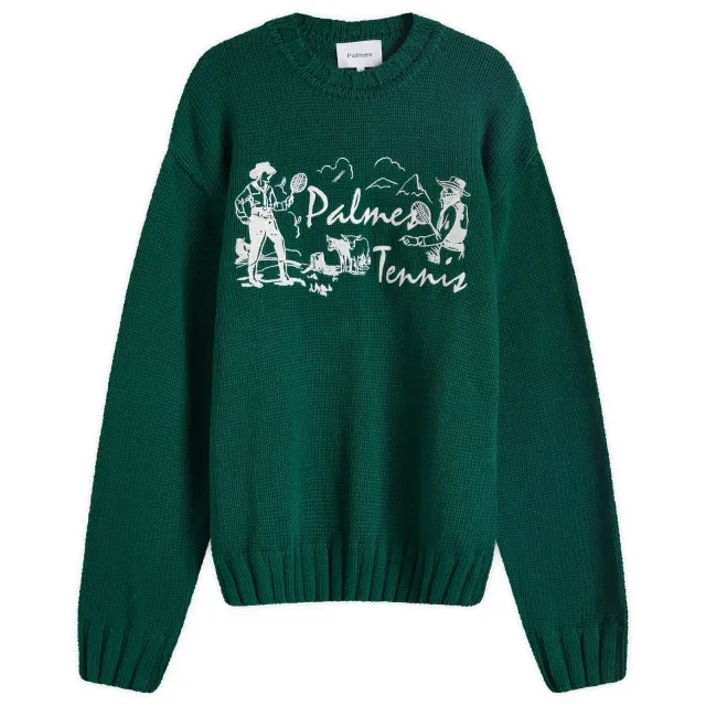 Palmes Men's Dustup Jumper Dark Green