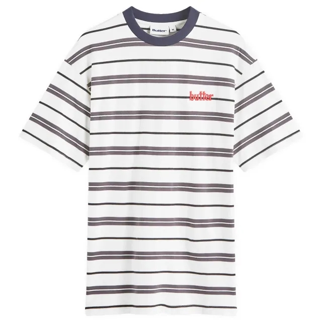 Butter Goods Men's Bryce Stripe T-Shirt White