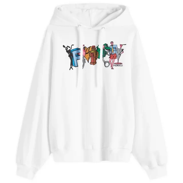 Fiorucci Women's Toon Print Hoodie Off White