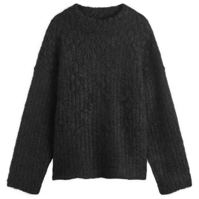 Jil Sander Men's Plus Mohair Knit Sweatshirt Black