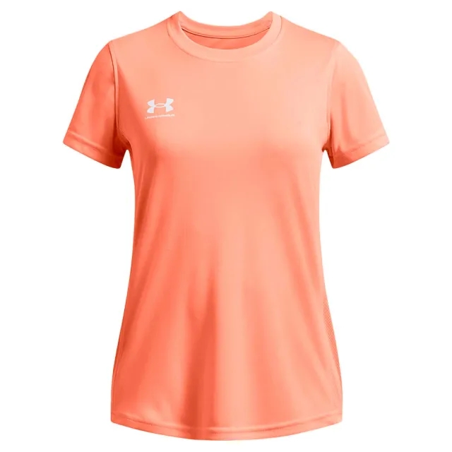 Girls'  Under Armour  Challenger Training Short Sleeve Flare Orange / White YSM (50 - 54 in)
