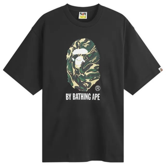 A Bathing Ape Men's Marbling Camo by Bathing Ape T-Shirt Black