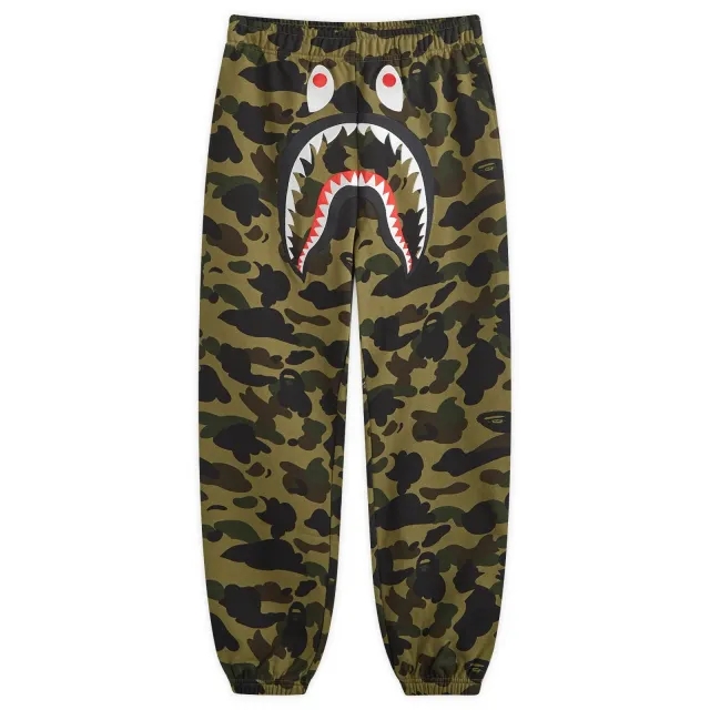 A Bathing Ape 1St Camo Shark Sweatpants Green Xxl