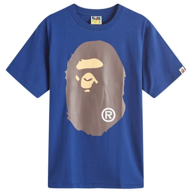 A Bathing Ape Men's Classic Big Ape Head T-Shirt Navy