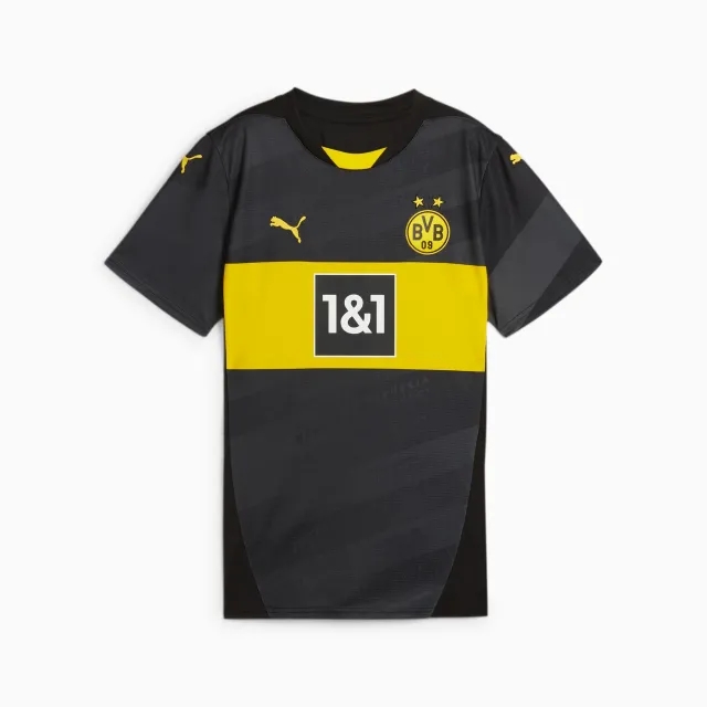 PUMA Borussia Dortmund 24/25 Away Jersey Women, Black/Faster Yellow