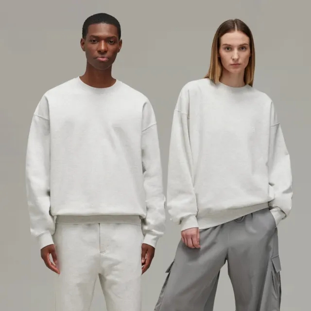 Y-3 Men's Core Logo Crew Sweat Light Grey