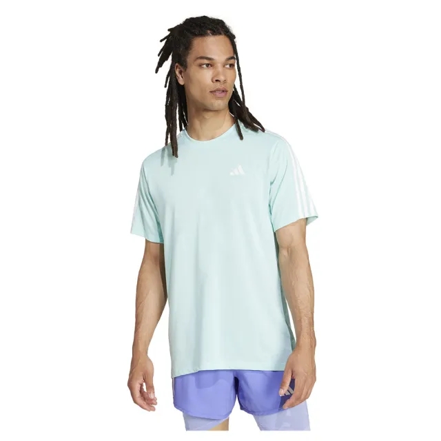 adidas Own The Run 3S Running Shirt Men - Green