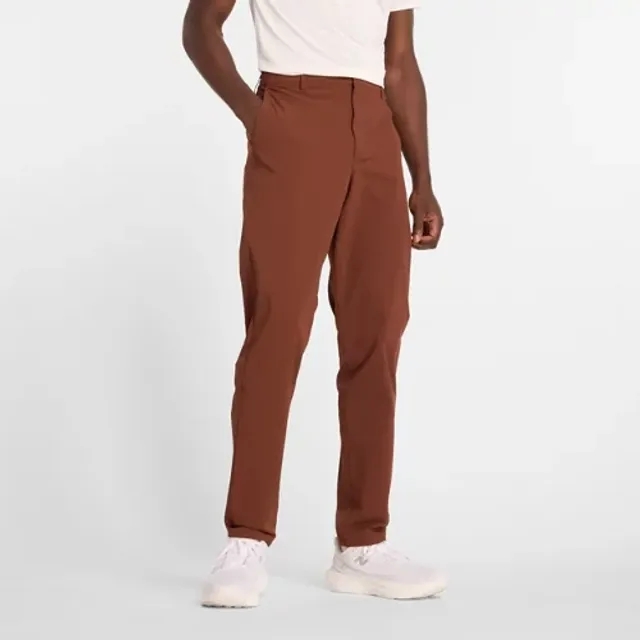 New Balance Men's Athletics Ripstop Standard Tapered Pant 32 in Brown Polywoven