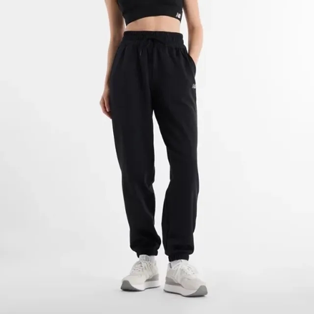 New Balance Women's Performance Fleece Jogger in Black Poly Fleece