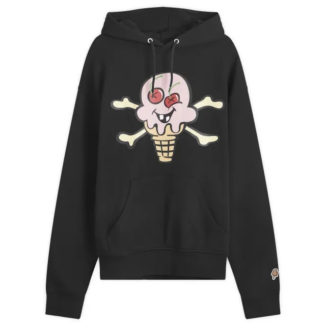 ICECREAM Men's Cones & Bones Popover Hoodie Black