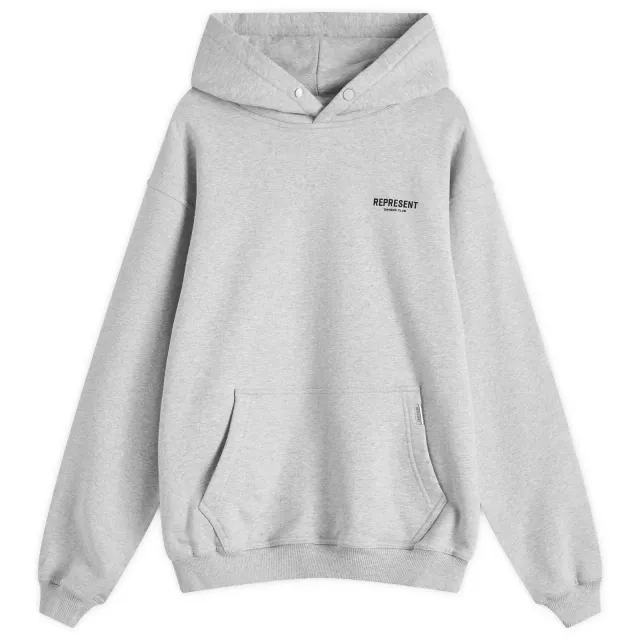 Represent Men's Represent Men's Owners Club Hoodie Ash Grey Black