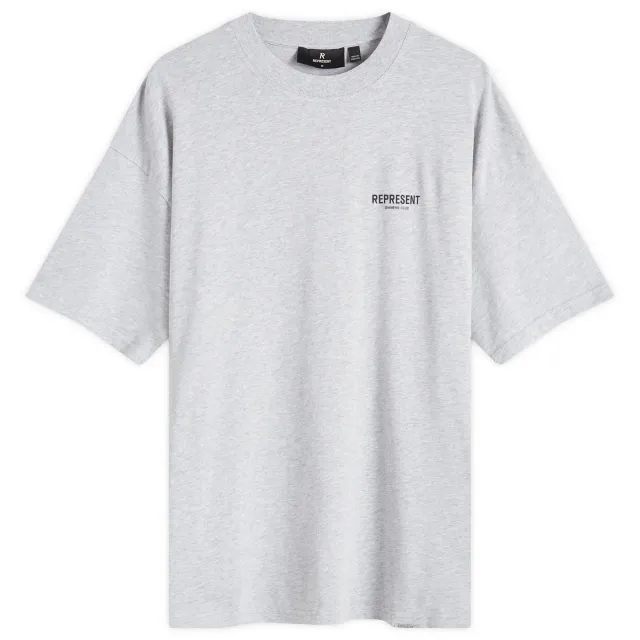 Represent Men's Represent Men's Owners Club T-Shirt Ash Grey Black