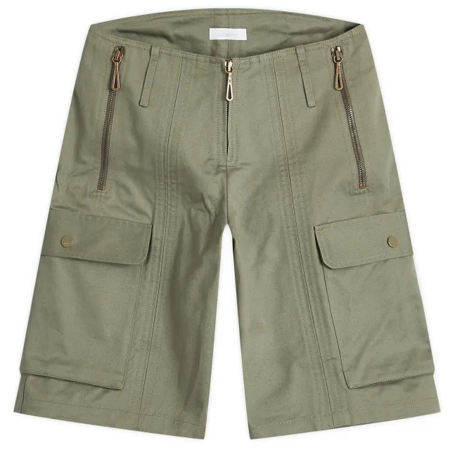 Paco Rabanne Women's Long Cargo Shorts Green